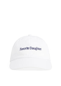 FAVORITE DAUGHTER CLASSIC LOGO BASEBALL HAT - WHITE