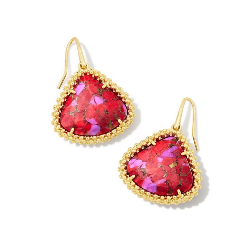 KENDRA SCOTT FRAMED KENDALL LARGE DROP EARRINGS