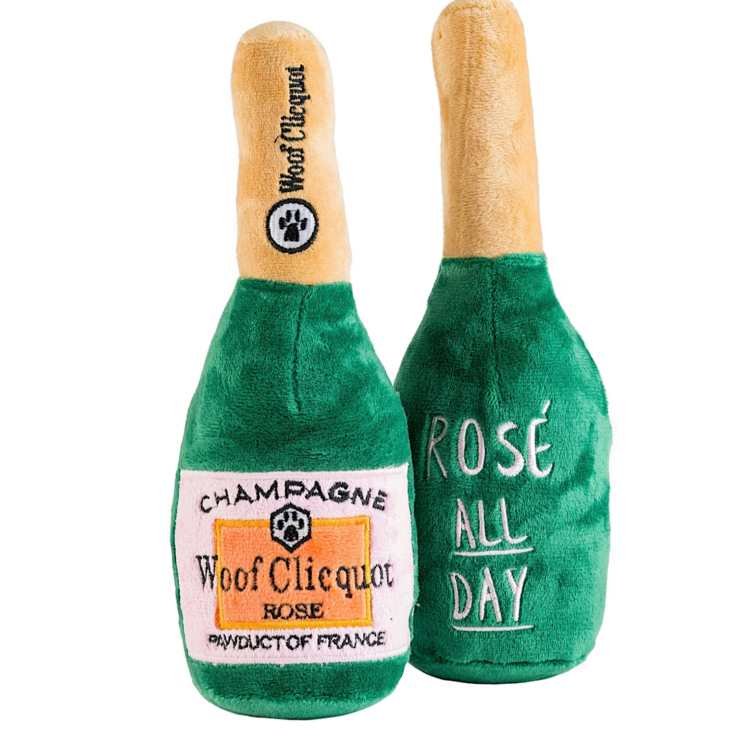 WOOF CLICQUOT ROSE’ DOG TOY