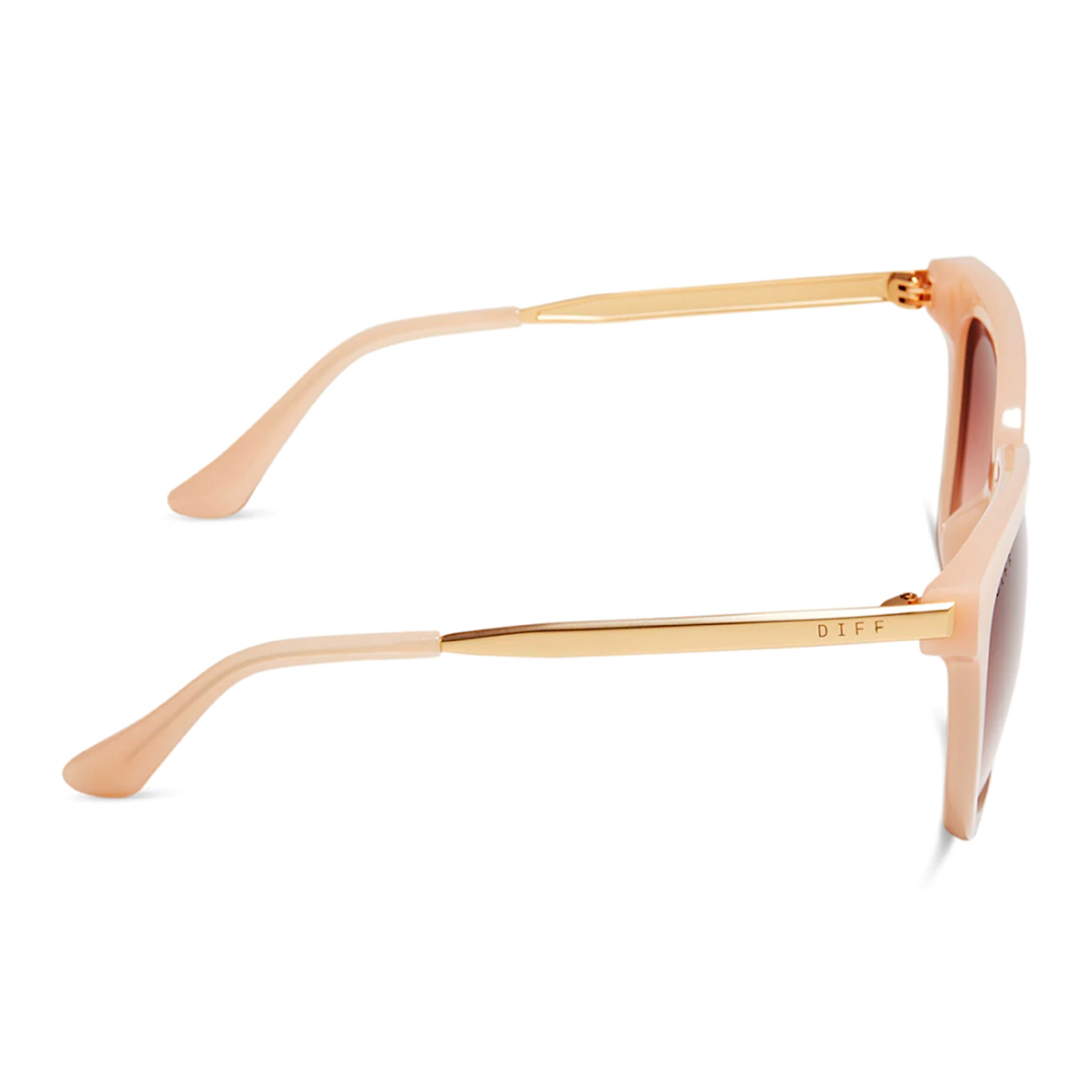 Dash Aviator Sunglasses | Gold & Peach Mirror | DIFF Eyewear