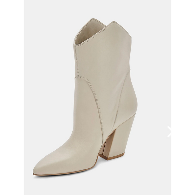 DOLCE VITA NESTLY BOOTIES IVORY LEATHER