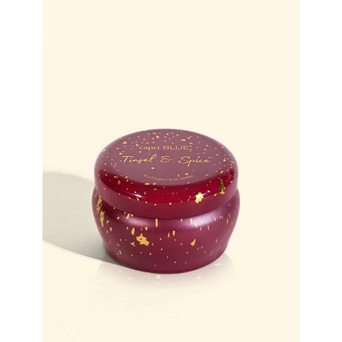 TINSEL & SPICE GLIMMER MINI TIN; 3OZ