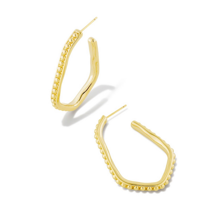 KENDRA SCOTT LONNIE BEADED HOOP EARRINGS